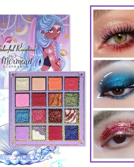 16 Shades Eyeshadow Makeup Palette Shimmer Matte Metallic High Pigmented Neutral Bold Waterproof Eyes Shadow Make Up Set