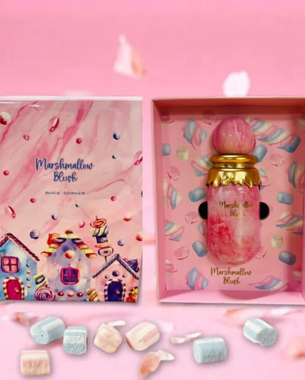 Paris Corner Marshmallow Blush EDP 3.4 Fl Oz | A Unique Gourmand Marshmallow Strawberry Perfume for Women | Long-Lasting