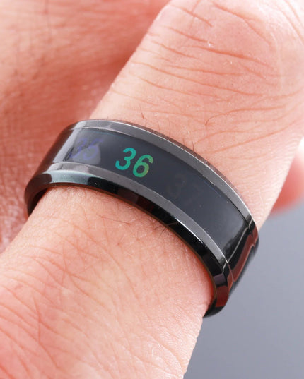 Temperature Ring Titanium Steel Mood Emotion Feeling Intelligent Temperature Sensitive Ring for Women Men Waterproof Jewelry