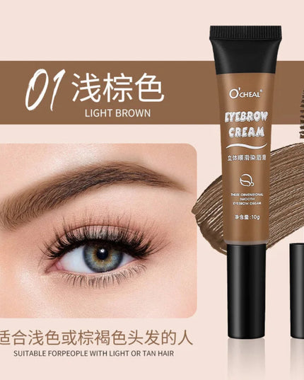 4 Colors Natural Liquid Eyebrow Cream Eyebrow Gel Brown Tint Eyebrow Waterproof Durable Henna Mascara Eyebrows Makeup 24 Hours