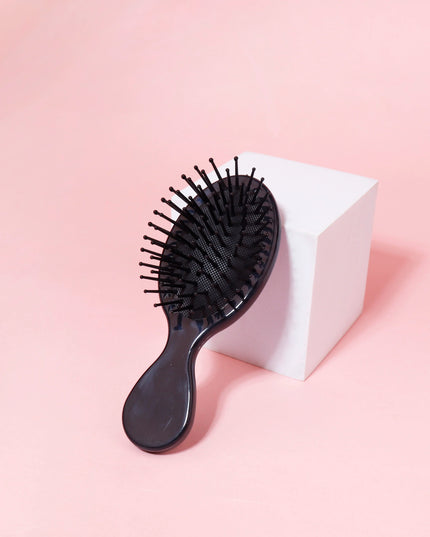 1PCS women's small hair brush, portable travel hair brush, mini oval dry and wet air cushion hair brush