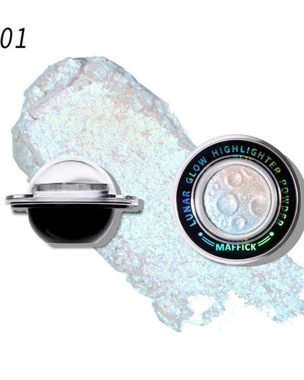 MAFFICK Cosmic Glow Highlighter - Intense Sparkle for Face and Body, Easy to Apply with Long-Lasting Wear,