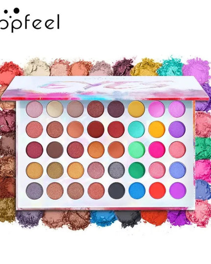 POPFEEL 40 Color Eyeshadow Palette Colorful Pearlescent Matte Multi-color Combination Makeup Eyeshadow