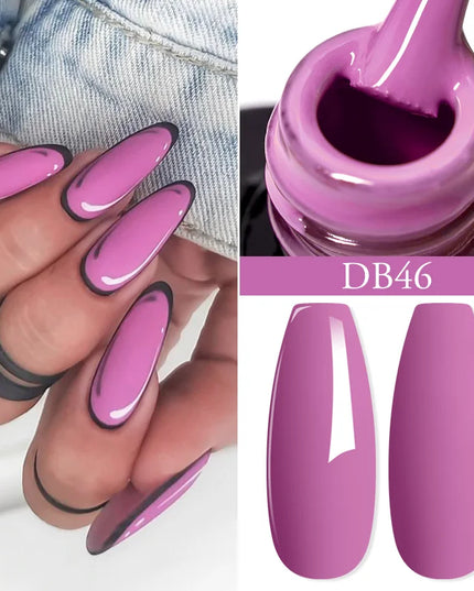 7ml Snowflake Gel Nail Polish UV LED Semi Permanent Milky White Pink Glitter Snow Sequins Gel Nails Art Design Varnish Manicure