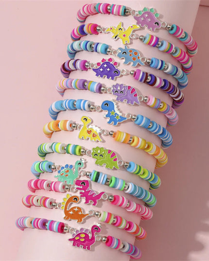 12Pcs Unicorn Girls Bracelet for Kids Jewelry Toddler Friendship Bracelets Toy Gift Classroom Reward Rainbow Party Favors