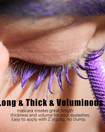 1PC Colorful Curling Mascara Waterproof Fast Drying Eyelashes Extension Multicolor Lashes Eye Korean Makeup Lasting Blue White