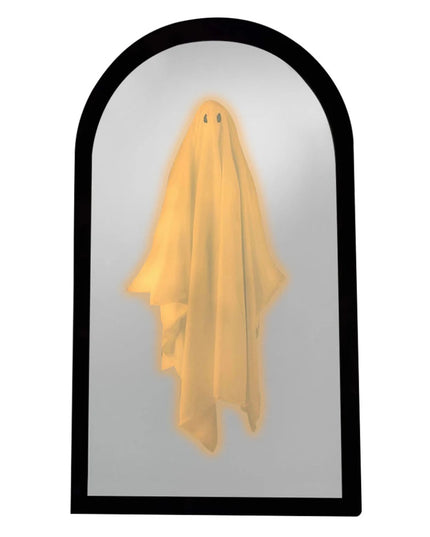 Terror Ghost Mirror NightLight Cute Halloween Home Accessories Spooky Haunted Mirrors Hologram Ghost Prank Decor 35*20cm/50*24cm