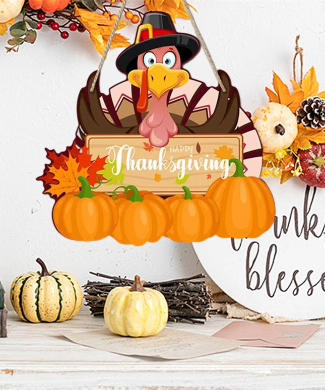 Fall Harvest Pumpkin Wreath Thanksgiving Decorations for Front Door Autumn Maple Leaf Garland Home Party Wall Decor
