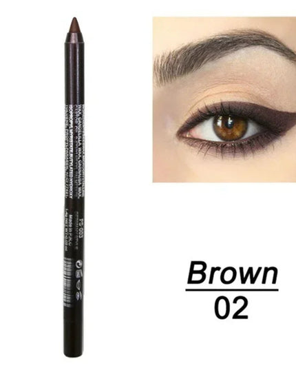 14-Color Eyeliner Pencil Long Lasting Smokey Punk Style Eye Liner Pen Waterproof High Pigmented Pearly Shimmer Eyeshadow Stick