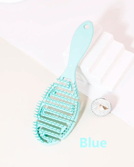 Scalp Massage Hair Brush Hollow Anti static Wet Hair Drying Hair Dryer Hair Brush Styling Tool Special for real hair wigs