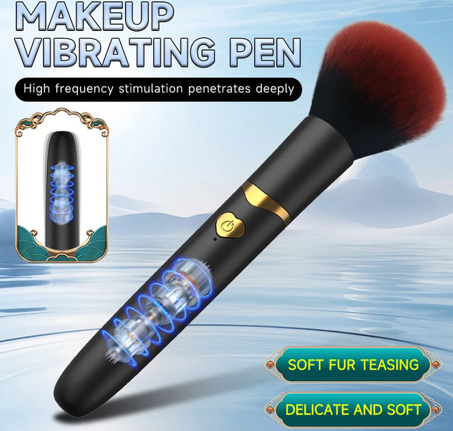 2 In 1 Electric Foundation Brush 7 Vibration Makeup Brush Multi-Function Soft Fluffy Portable Rechargeable Detail Makeup Tools