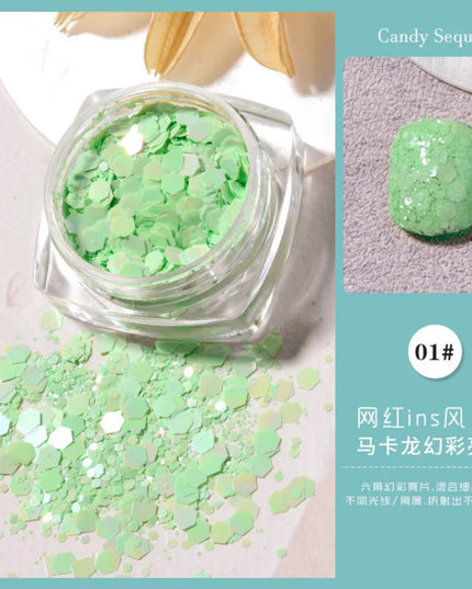 Gold Nail Mirror Glitter Powder (50 colors) Metallic Chrome Dust Nail Art Gel Polish Chrome Pigment Rub Mirror Effect Manicure