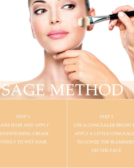 EELHOE 2 in 1 Concealer Foundation Dark Circle Cover Blemish Brighten Face Corrector Double Head Concealer High Coverage Makeup