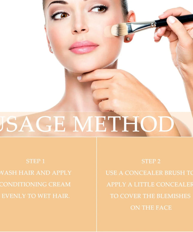 EELHOE 2 in 1 Concealer Foundation Dark Circle Cover Blemish Brighten Face Corrector Double Head Concealer High Coverage Makeup