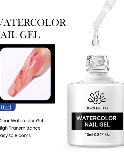 BORN PRETTY 15/10ML 6 IN 1 Nail Glue Gel for Acrylic Nails Soak off Base Gel Top Coat UV Extension Nail Gel False Nail Tips Gel