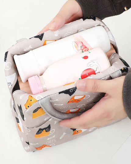 1PC Portable Lunch Bags Thermal Insulation Lunch Box Storage Bag Children's School Lunch Box Bag Picnic Storage Large Capacity