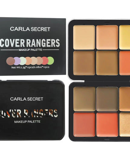 12-color iron box concealer blush cream matte highlight contour makeup all-in-one palette