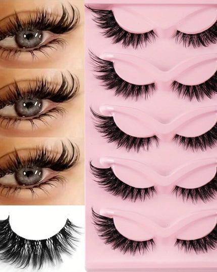 3Boxes(15Pairs) Cat Eye Lashes Fake Eyelashes Natural long Manga Lashes Winged End Eye Elongated Eyelashes Fake Lashes Makeup