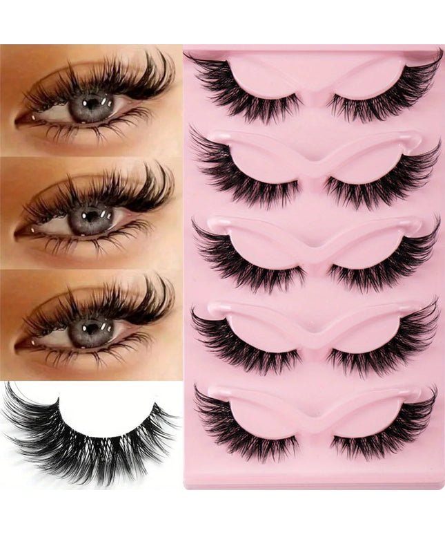 3Boxes(15Pairs) Cat Eye Lashes Fake Eyelashes Natural long Manga Lashes Winged End Eye Elongated Eyelashes Fake Lashes Makeup