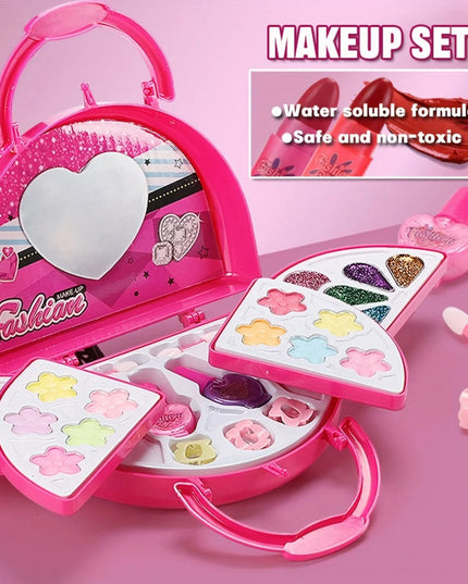 Princess Make Up Bag Play House Toy Girls, Eye Shadow Makeup Cosmetics Box, Birthday Christmas Gift for Kids Party Cosplay