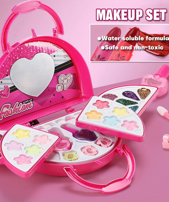 Princess Make Up Bag Play House Toy Girls, Eye Shadow Makeup Cosmetics Box, Birthday Christmas Gift for Kids Party Cosplay