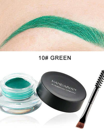 HANDAIYAN Colorful Eyebrow Cream Gel High Pigment Brows Tint Waterproof Long lasting Eye Brow Dye With Brushes Decorate Cosmetic