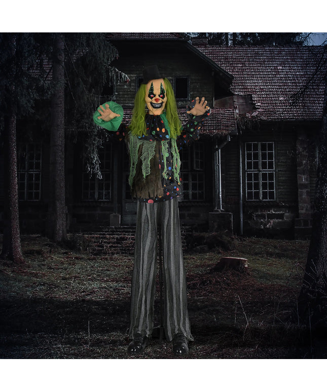 Circus Clown Halloween Animatronic W/ Sound Activated for Party