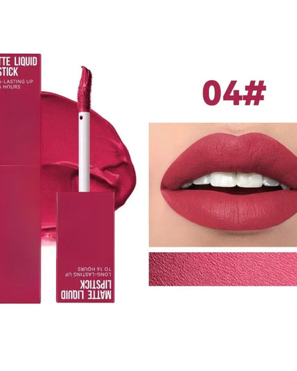 Cheap Matte Ink Liquid Lipstick Non-stick Cup Long Lasting Velvet Nude Lip Gloss Waterproof Lips Tint Waterproof Korean Make Up