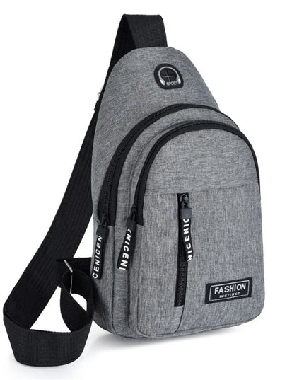 2025 New Multifunctional Chest Bag Men's Fashion Trend Oxford Cloth Shoulder Bag Korean Style Casual Waterproof Messenger Bag