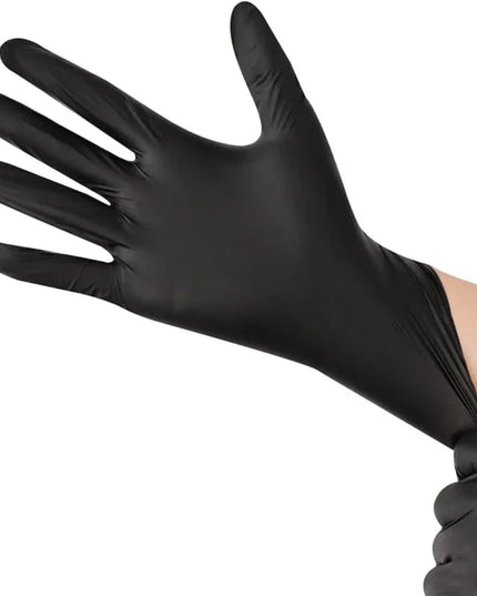 10/20/50/100PCS Black Nitrile Disposable Gloves for Work Latex Free Home Cleaning Glove Textured Mechanic Tattoo Hair Dye Beauty