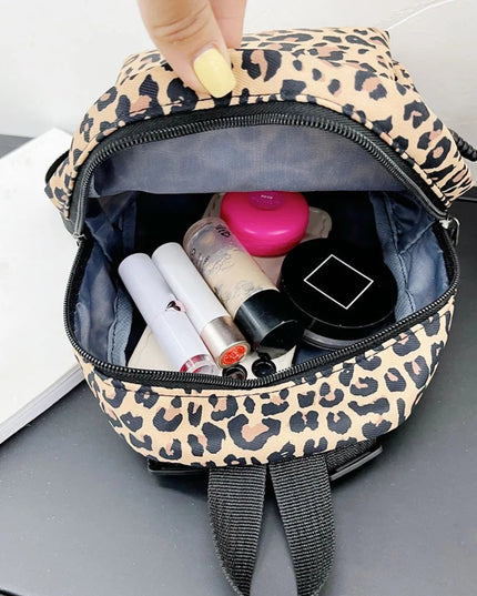 Women Mini Backpacks Nylon Female Bag Animal Printing Small Feminina Backpack School Bags For Teen Girls Knapsack Small Handbags