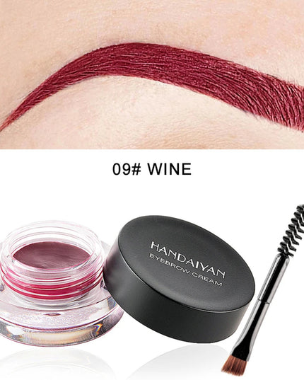 HANDAIYAN Colorful Eyebrow Cream Gel High Pigment Brows Tint Waterproof Long lasting Eye Brow Dye With Brushes Decorate Cosmetic