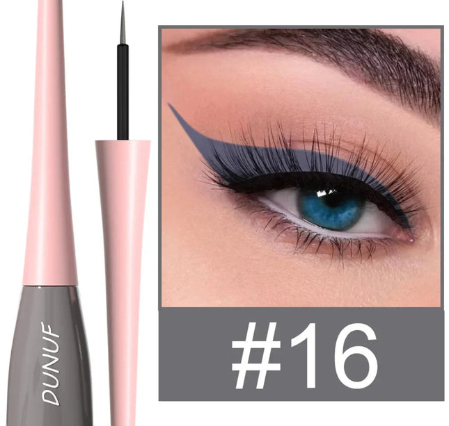 Colorful Liquid Eyeliner Quick Dry Waterproof Eye Pencil Long Lasting Eyes Cosmetic Blue Green Glitter Eye Showdow Makeup Tools