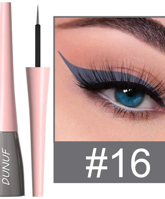 Colorful Liquid Eyeliner Quick Dry Waterproof Eye Pencil Long Lasting Eyes Cosmetic Blue Green Glitter Eye Showdow Makeup Tools