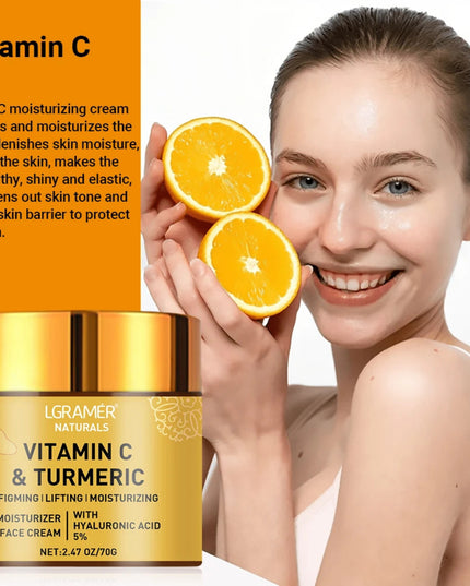Turmeric Vitamin C Face cream Retinol Moisturizing Firming Hyaluronic Lightening Repairing Smooth Skincare Whitening Creams