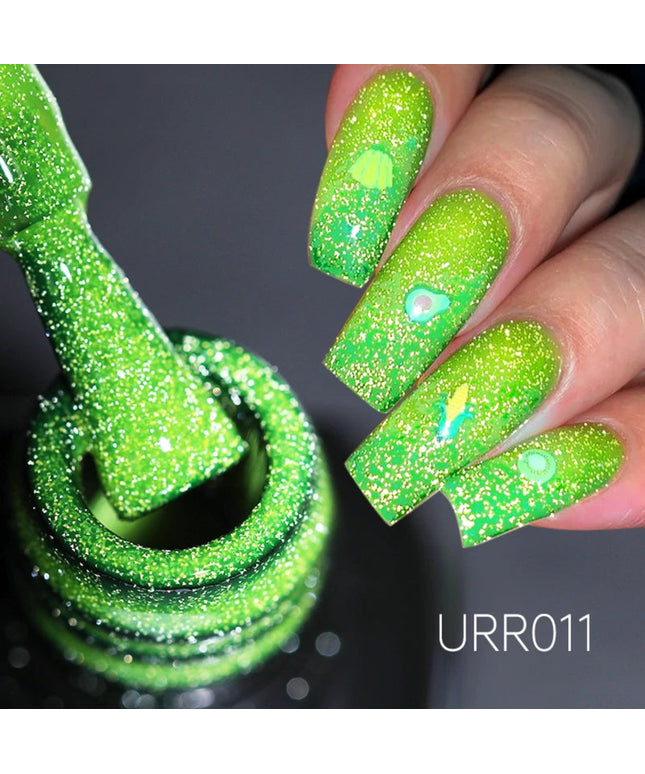 UR SUGAR 7.5ml Neon Reflective Glitter Gel Nail Polish Super Flash Sparkling Semi Permanent UV/LED Painting Gel Polish