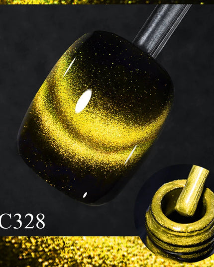 Mtssii 7ml 9D Neon Rainbow Glass Cat Magnetic Gel Nail Polish Double Light Sparkling Glitter Soak Off Varnis Semi Permanent Nail