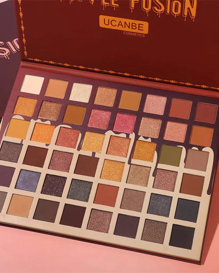 UCANBE Exotic Flavors Eyeshadow Palette 48 Color Pressed Glitter Shimmer Matte Green Eye Shadow Neon Metallic Makeup Cosmetics