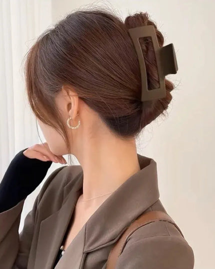 4Pcs Set Women Girls Claw Clips Coffee Black Hair Claw Nonslip Crab Hairpins Barrette Fashion Hair Accessories Gifts