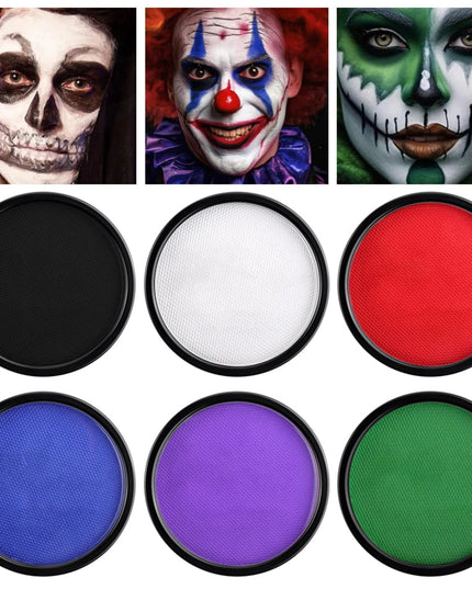 30g 6 color Face Paint Makeup Water Based Makeup Eyeliner Neon Body Art halloween cosplay Festival Fancy Dress Paint SFX Make Up