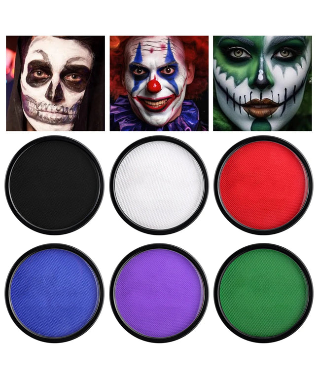 30g 6 color Face Paint Makeup Water Based Makeup Eyeliner Neon Body Art halloween cosplay Festival Fancy Dress Paint SFX Make Up