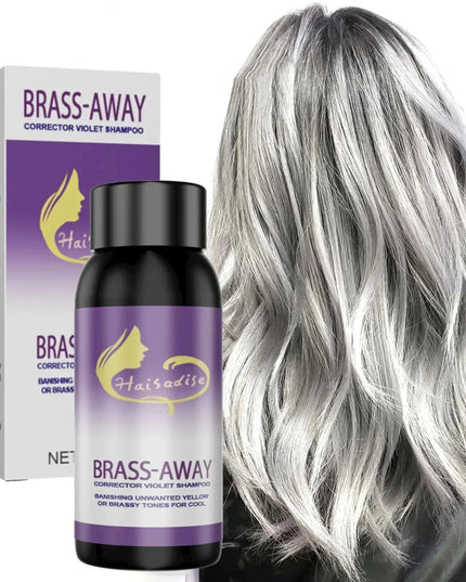 Purple Hair Dye Shampoo for Blonde to Cover Gray Non-irritating Hair Fading Yellow After Bleach Hair Shampoo Gray Hair Remedy