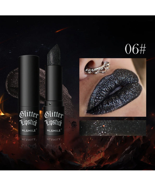 Multi Color Matte Lipstick Non Stick Flash Lasting Halloween Dark Makeup Diamond Finish Easy To Apply By MLSMILE