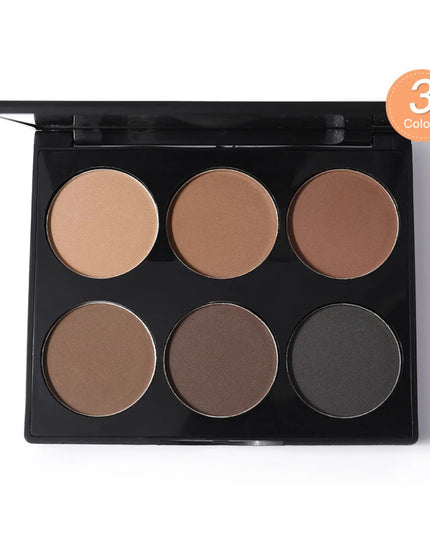 6 Colors Highlighter Contour Palette Makeup 3D Bronzer Matte Contour Palette Face Bronzer Professional Highlight Contour Palette