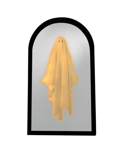 Terror Ghost Mirror NightLight Cute Halloween Home Accessories Spooky Haunted Mirrors Hologram Ghost Prank Decor 35*20cm/50*24cm