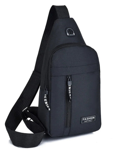 2025 New Multifunctional Chest Bag Men's Fashion Trend Oxford Cloth Shoulder Bag Korean Style Casual Waterproof Messenger Bag