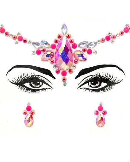 3D Rhinestone Bright Face stickers for festival Glitter Makeup Jewelry Sticker on Face crystals Gems jewels diamonds decoration