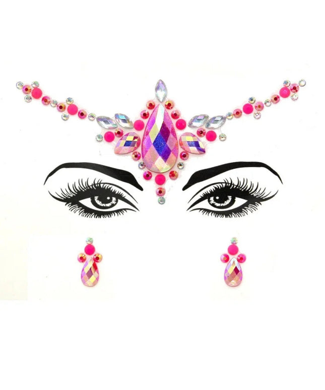 3D Rhinestone Bright Face stickers for festival Glitter Makeup Jewelry Sticker on Face crystals Gems jewels diamonds decoration