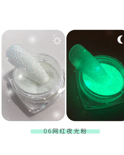 Gold Nail Mirror Glitter Powder (50 colors) Metallic Chrome Dust Nail Art Gel Polish Chrome Pigment Rub Mirror Effect Manicure