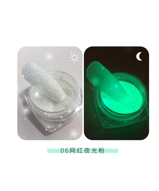 Gold Nail Mirror Glitter Powder (50 colors) Metallic Chrome Dust Nail Art Gel Polish Chrome Pigment Rub Mirror Effect Manicure